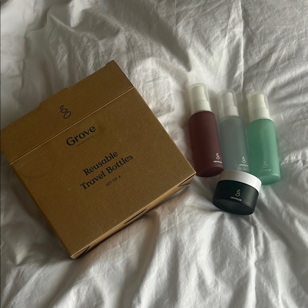 Grove Reusable Travel Bottles Set